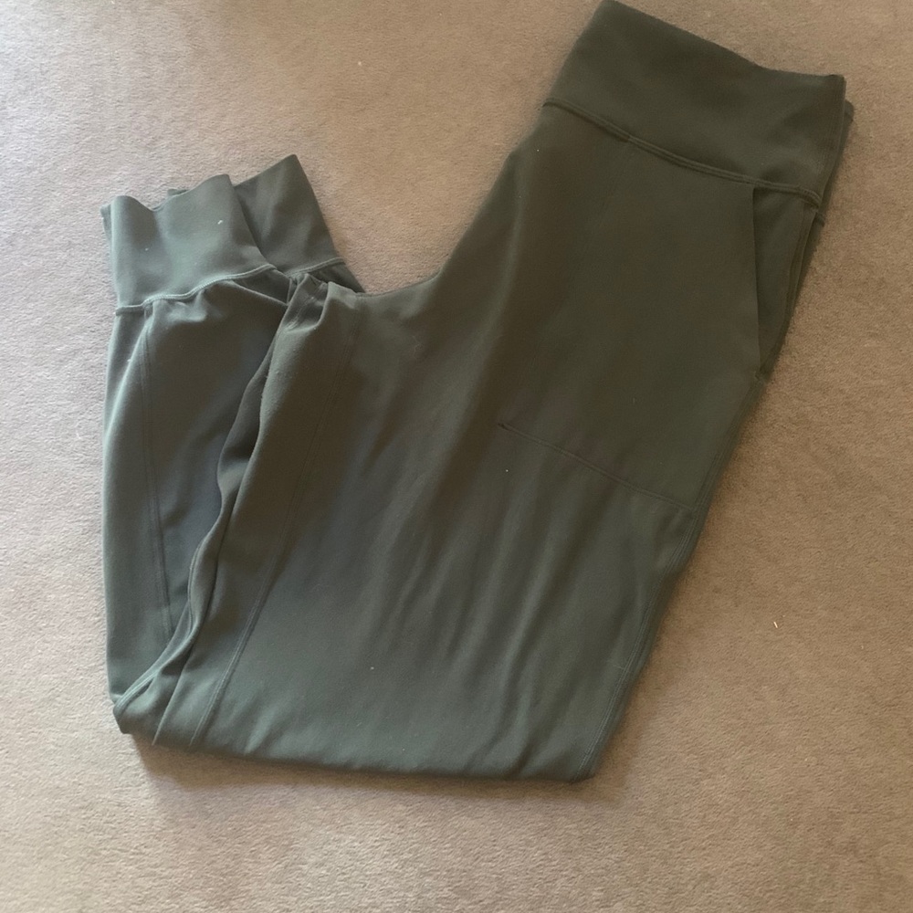 Lululemon Size 12 Align Joggers Olive Green